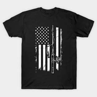 USA Fishing Flag T-Shirt